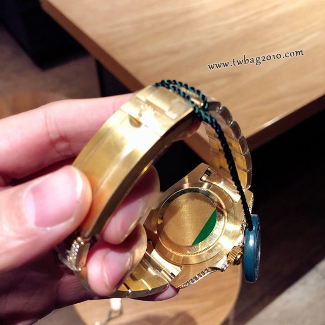 勞力士複刻手錶 116610 RolexSubmariner白金滿鑽系列機械男表 勞力士滿鑽系列男士腕表  gjs1711